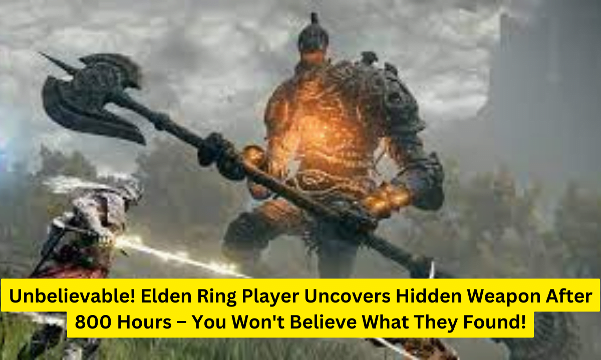 Unbelievable! Elden Ring Player Uncovers Hidden Weapon After 800 Hours – You Won't Believe What They Found!