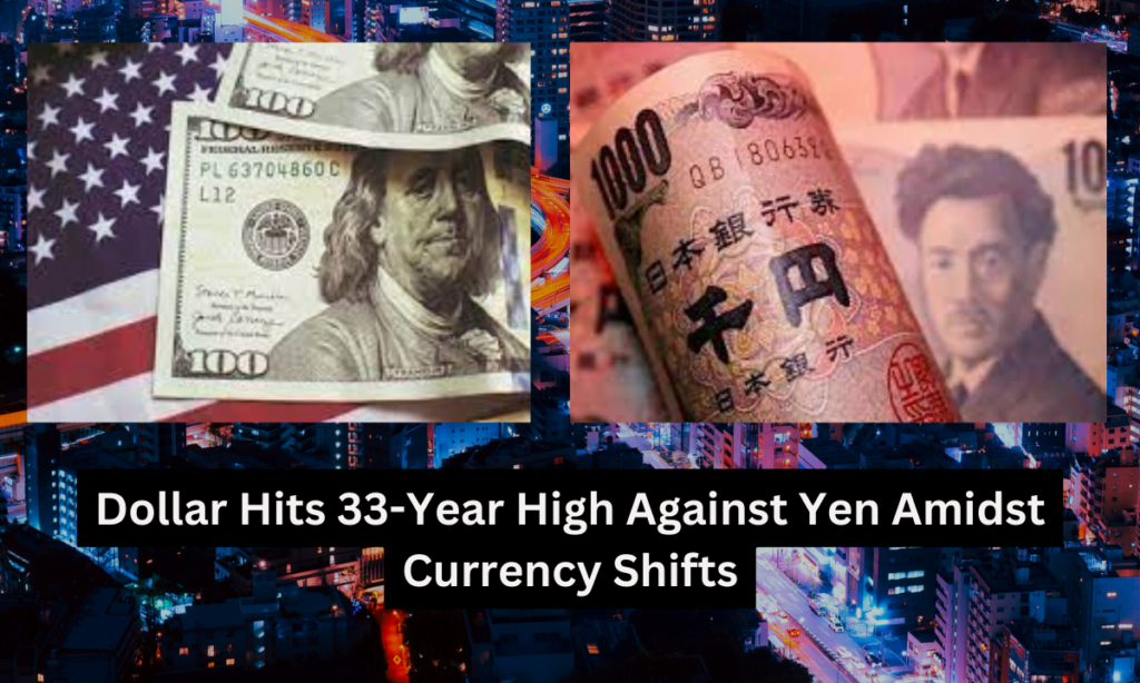 Dollar Hits 33-Year High Against Yen Amidst Currency Shifts